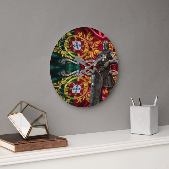 Stretched Canvas Print Large Clock (Office)