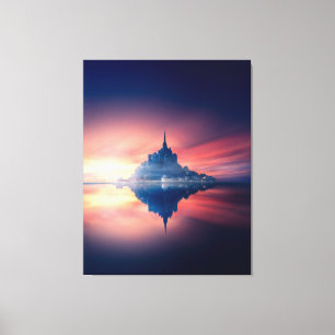 Stretched Canvas Print - Mont Saint-Michel France