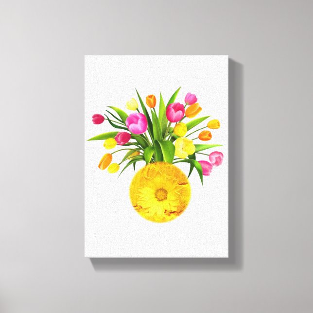 Stretched Canvas Print Mother's Day Floral (Front)