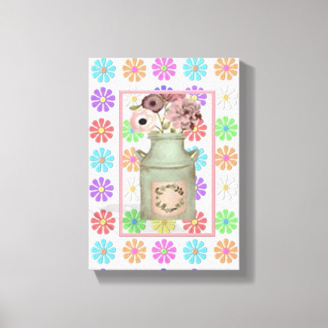 Stretched Canvas Print Mother's Day Floral (Front)