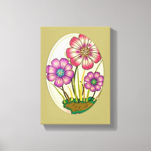 Stretched Canvas Print Mother's Day Floral