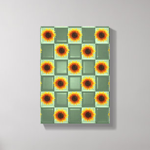 Stretched Canvas Print Mother's Day Sunflower