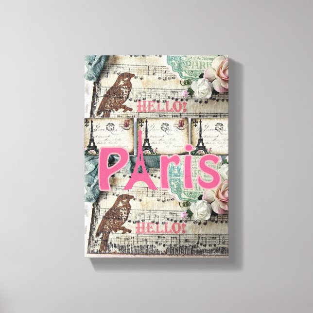 Stretched Canvas Print Paris (Front)