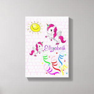 Stretched Canvas Print Pony Sun