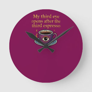 Stretched Canvas Print Round Clock