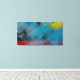 Stretched Canvas Print Space smoke