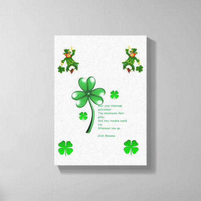 Stretched Canvas Print St. Patrick's Day (Front)