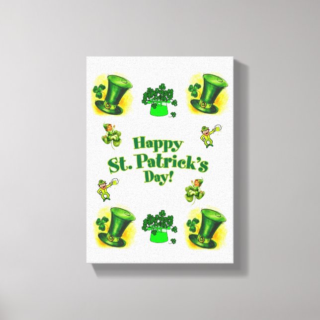 Stretched Canvas Print St. Patrick's Day (Front)