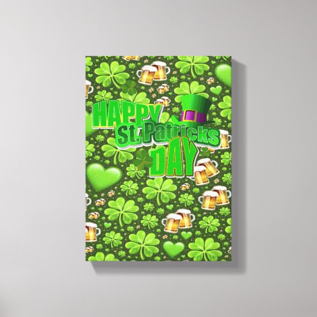 Stretched Canvas Print St. Patrick's Day (Front)