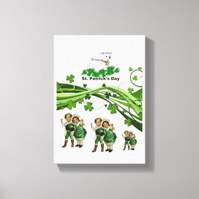 Stretched Canvas Print St. Patrick's Day (Front)