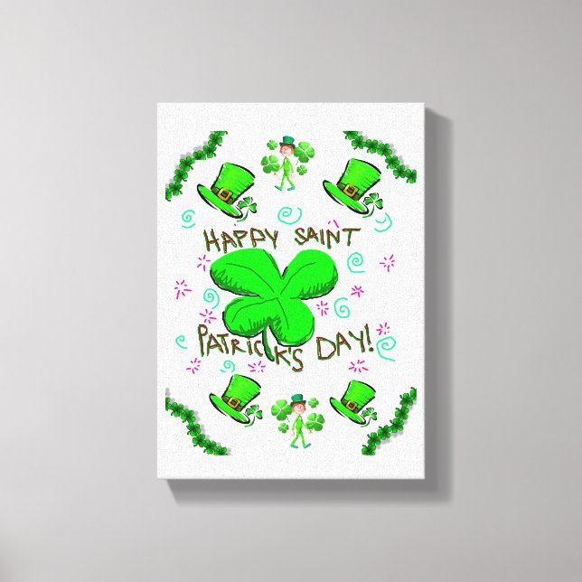 Stretched Canvas Print St. Patrick's Day (Front)