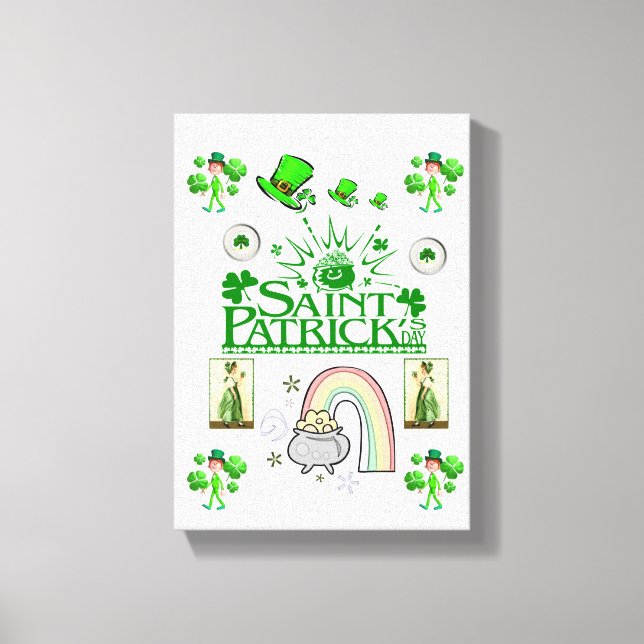 Stretched Canvas Print St. Patrick's Day (Front)