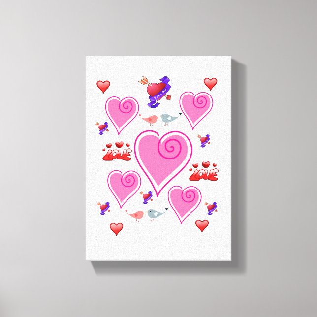 Stretched Canvas Print Valentine's Day (Front)