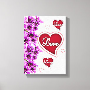Stretched Canvas Print Valentine's Day