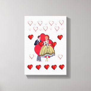 Stretched Canvas Print Valentine's Day