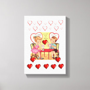 Stretched Canvas Print Valentine's Day