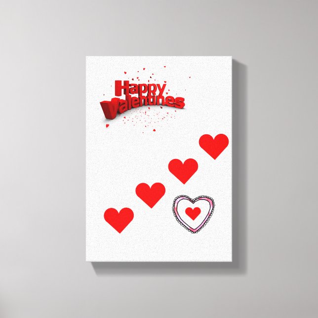 Stretched Canvas Print Valentine's Day (Front)