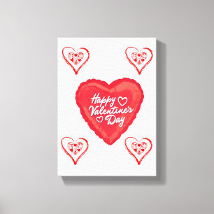 Stretched Canvas Print Valentine's Day