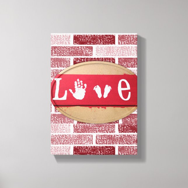 Stretched Canvas Print Valentine's Day Love (Front)