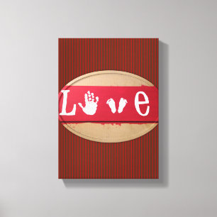 Stretched Canvas Print Valentine's Day Love