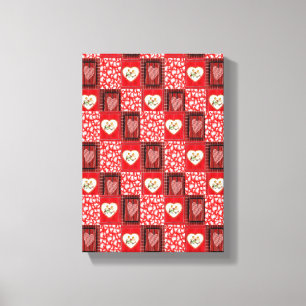 Stretched Canvas Print Valentine's Day Vintage