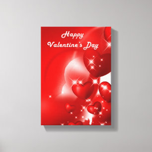 Stretched Canvas Print Valentine's Day Vintage