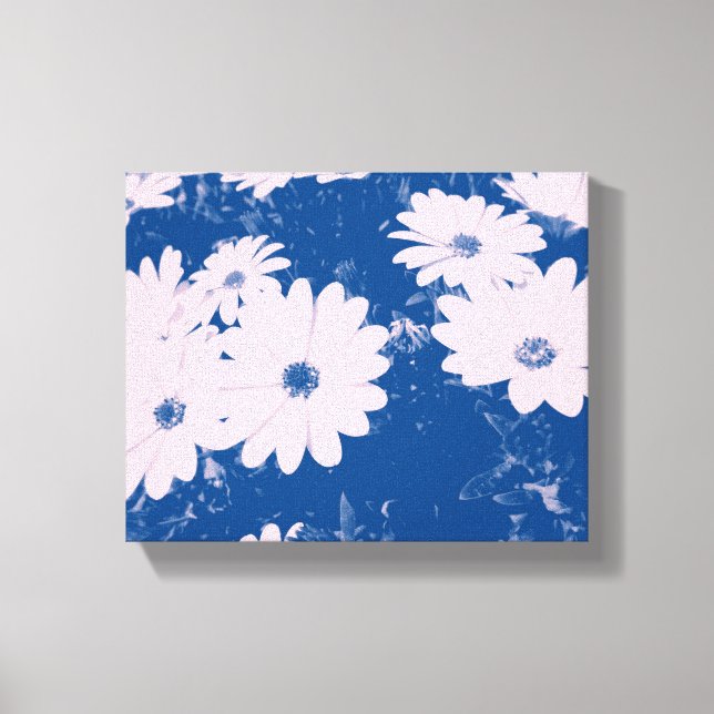 stretched canvas print with beautiful flower image (Front)