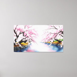 Stretched Canvas PrintCherry Blossom Serenity
