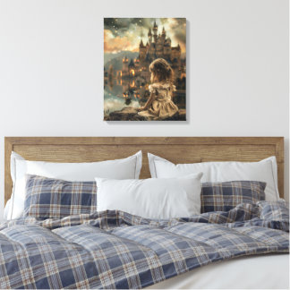 Stretched Canvas with Princess Elly Print