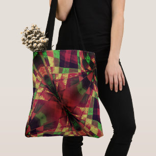 Stretched, Inclined rectangles, coloured 'opacity' Tote Bag