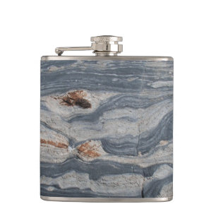 Stretched Limestone Geology Hip Flask