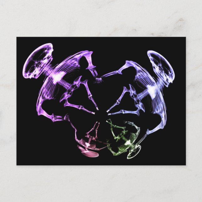 Stretched X-Ray Skeleton Family 1 Postcard (Front)