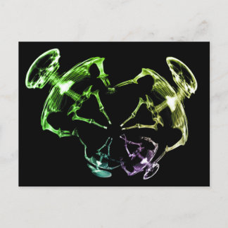 Stretched X-Ray Skeleton Family 4 Postcard