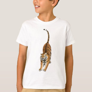 Stretching Bengal Tiger Kids T-Shirt