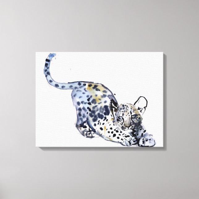Stretching Cub Canvas Print (Front)