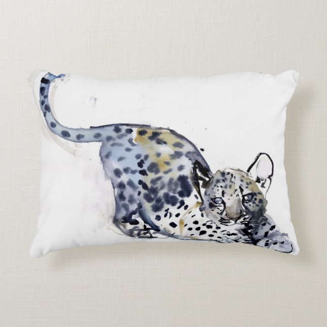 Stretching Cub Decorative Cushion (Front)