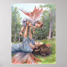 Stretching Her Wings Poster