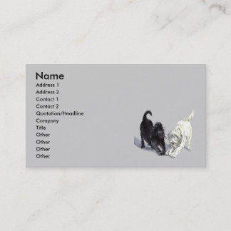 Stretching Labradoodles Business Cards