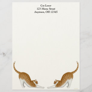 Stretching Tabby Cats Letterhead