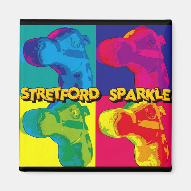 STRETFORD SPARKLE -  FRIDGE MAGNET (Front)