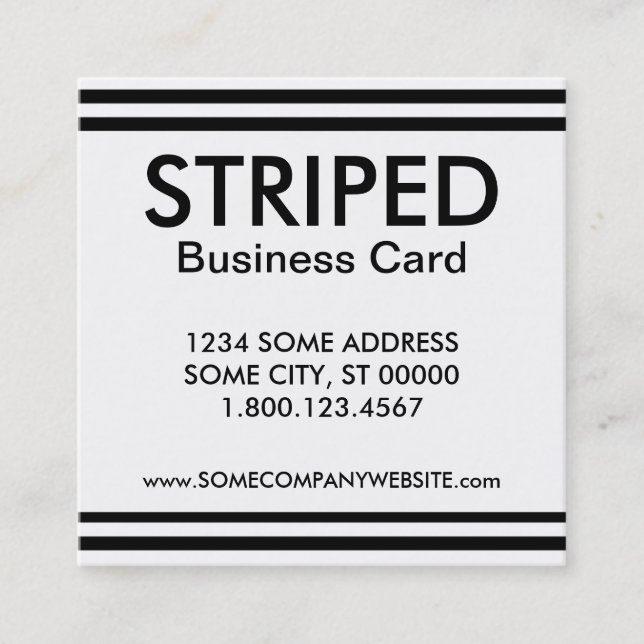 striate company card (Front)