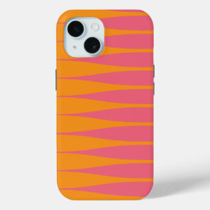 Striation Orange and Hot Pink iPhone Case