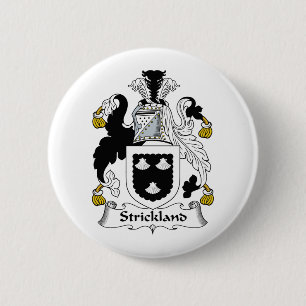Strickland Family Crest 6 Cm Round Badge