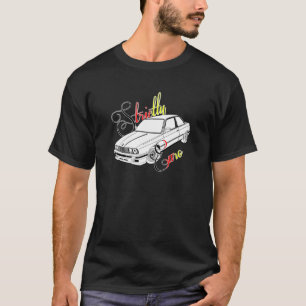 Strictly Euro Black BMW E30 DTM colours T-Shirt