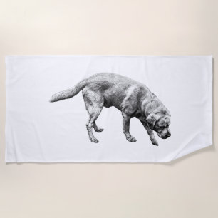 Stride by the Waves Beach Towel