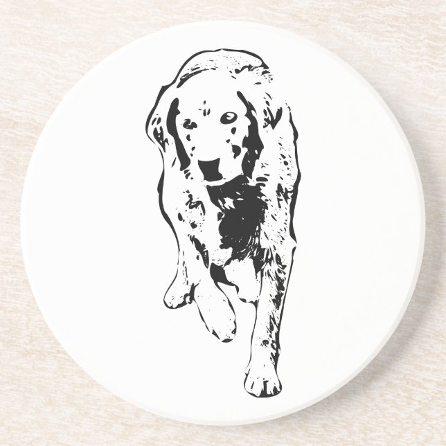 Stride of Loyalty in Fall Ink Coaster (Front)