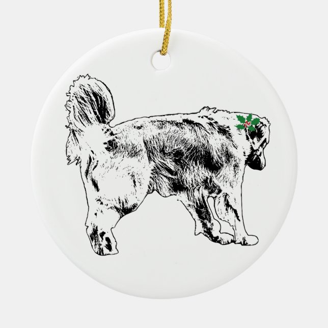 Stride On The Branch Ceramic Tree Decoration (Front)