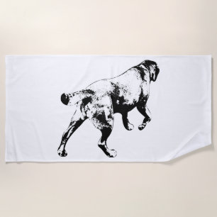 Stride & Shadow, Fall Textile Beach Towel