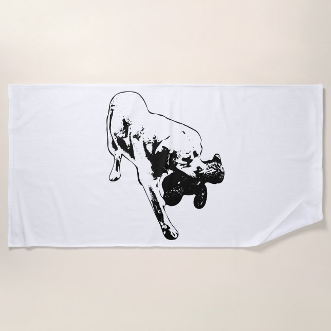 Stride to Shore Beach Towel (Front)