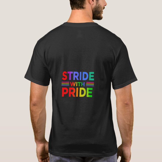 Stride with Pride. T-Shirt (Back)